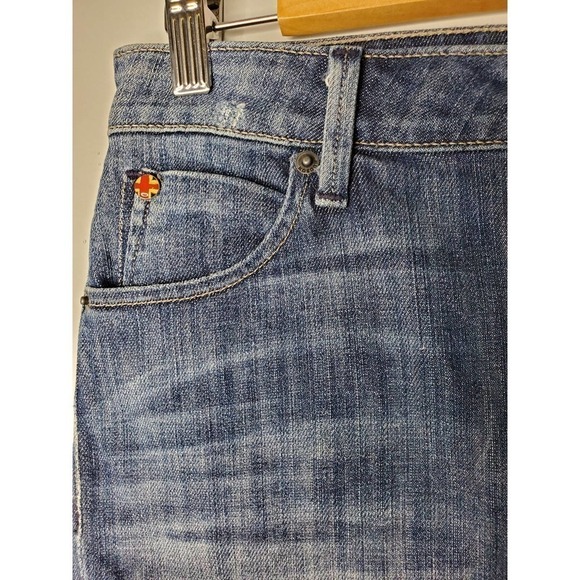 Hudson Jeans Distressed Denim Jean Pencil Skirt Size 25 - Picture 3 of 8